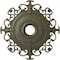Ekena Millwork Orleans Ceiling Medallion (Canopies up to 8 1/4"), 38 3/8"OD x 6 5/8"ID x 2 7/8"P, Painted Turtle CM38OLPTF - alternate 1